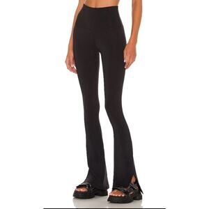 STRUT THIS The Beau Pant Women XS Flare Slit High Rise Workout Yoga Gym Leggings